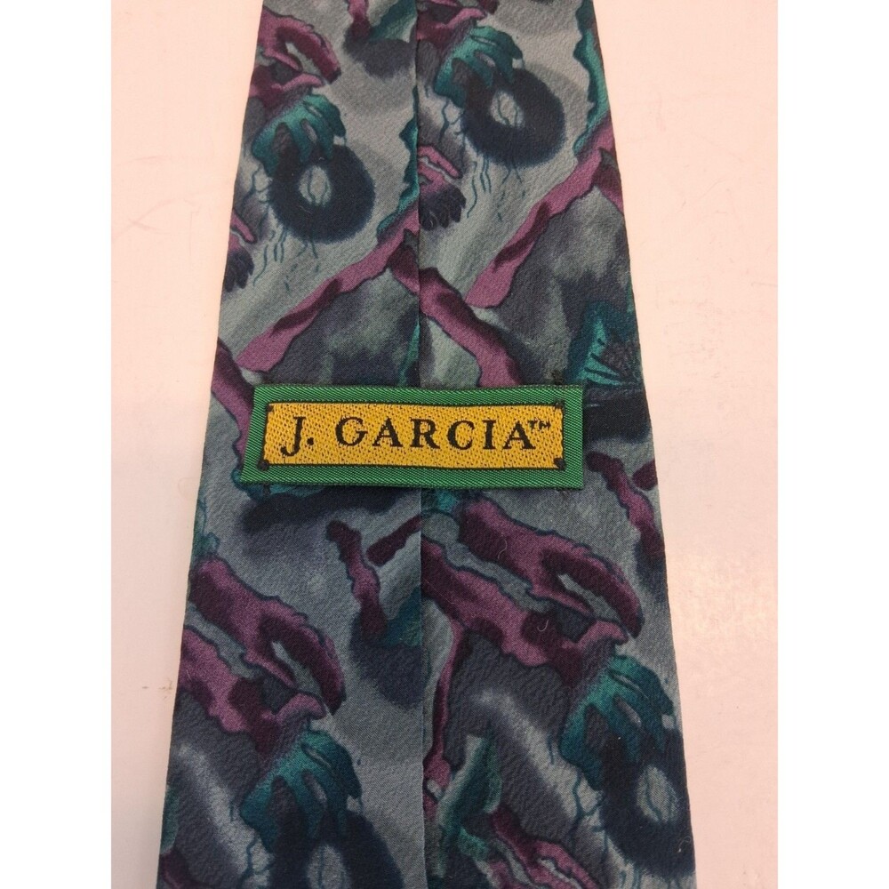 J. Garcia Men's Tie 57" x 3.75" Poets Absorbs the War Collection Six 100% Silk